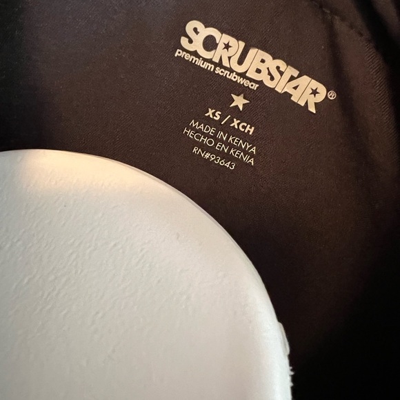 Like new Scrubstar gray and black scrub top - Picture 3 of 4